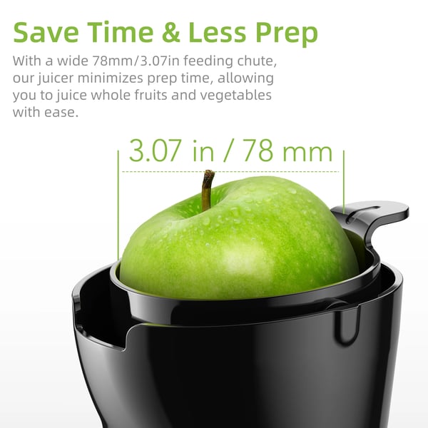 Juicer, 78mm Bred Indføringsrør, Stille Drift,SJ-017, EU