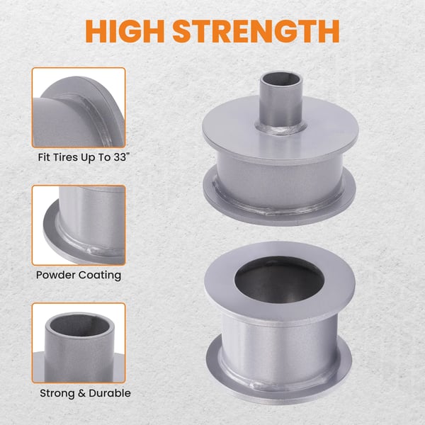 Niveaukit, 3" Forhøjelse, 3" Bageste Forhøjelse, Passer til Jeep Wrangler JK 2007-2018, Højtydende Materiale, 9000g Vægt