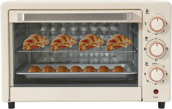 Mini Uuni, Grillausteline, 60-Minuutin Ajastin,VALKOINEN, 220V