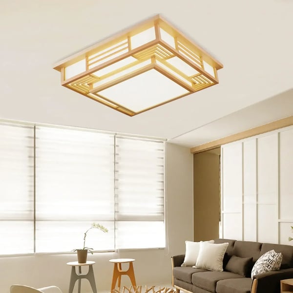 Taklampa, dimbar, japansk design,Gul