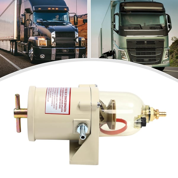 Dieselmerenkulkuauton bensiini- ja öljy-suodatin, 60 gal/h virtausnopeus, 15 PSI maksimipaine, öljy-vesierotin,MONIPUOLINEN
