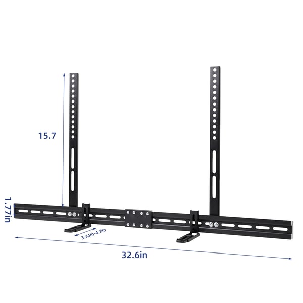 Soundbar beslag, universel kompatibilitet, justerbart design,Sort