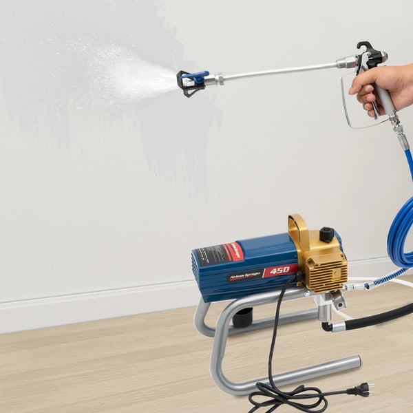 Luftløs malersprøjte, 3300 PSI, høj effektivitet,EU, Blå
