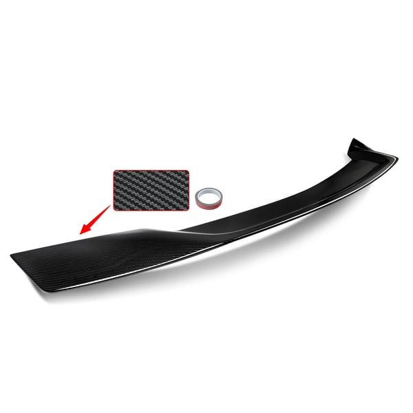 Bagspoiler, Aerodynamisk Design, Høj Kvalitet ABS,Kulfiberlook