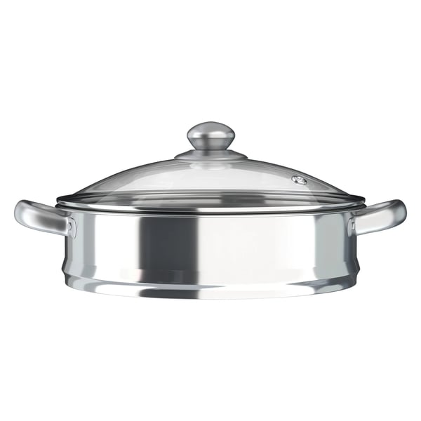 Ångkokare, 5-lagersdesign, rostfritt stål,Silver