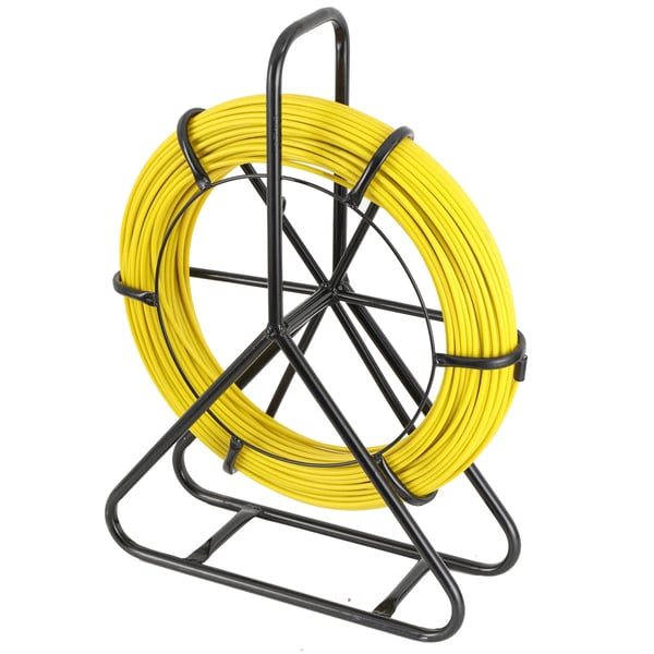 Fiberglas Fiskebånd, 100 m Længde, 6 mm Diameter, ABS Forstærkning, Temperaturinterval -40 til +80 °C, Pakkevægt 7 kg