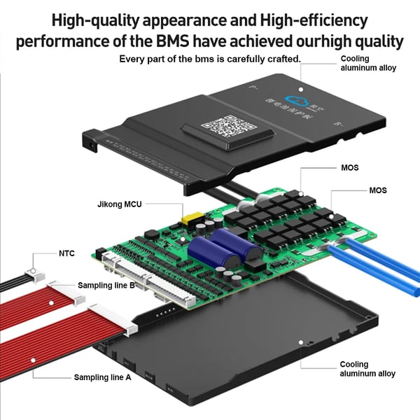 Batteristyringssystem, Aktiv Balance, Smart Forbindelse,JK-B1A20S15P, 20S