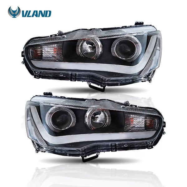 Forlygtesamling, Klar Linse, LED DRL,6500-7000K