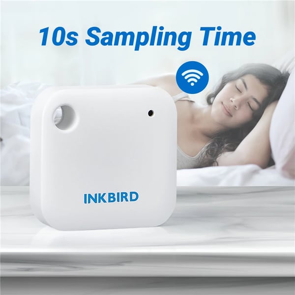 Temperatur- og fugtighedssensor, Wi-Fi-forbindelse, kompakt design,WIFI IBS-TH3