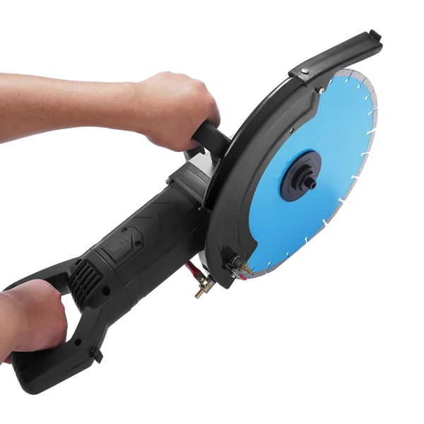 Elektrisk Betongsåg, 3000W Effekt, 14 Tum Bladdiameter, 135mm Max Skärdjup,Blå, EU
