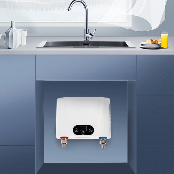 Elektrisk gennemstrømningsvandvarmer, hurtig opvarmning, berøringskontrolpanel, pladsbesparende design