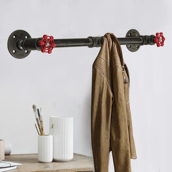 Håndklædeholder, Industrielt Design, Vægbeslag,sort
