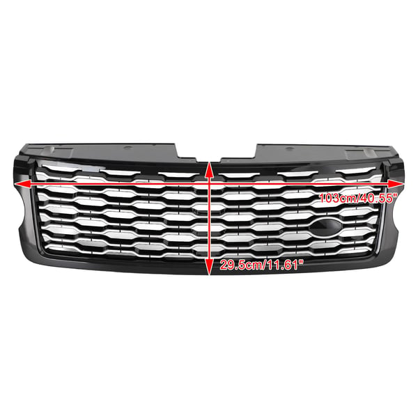 Grill, direkte erstatning, til Range Rover Vogue L405, ABS-plast, forbedrer luftstrømmen