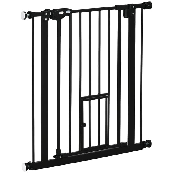 Sikkerhedsbarriere, Justerbar Længde, Holdbart Design,sort, 80x4x76.2 cm