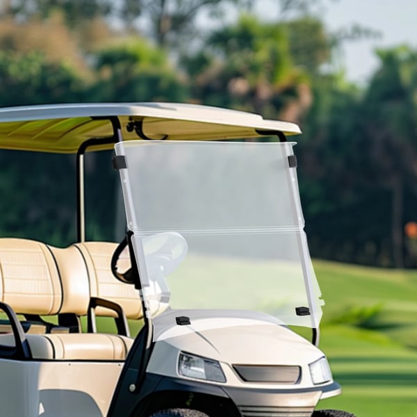 Golfvagns vindruta, Fällbar design, Stötsäker,Klar