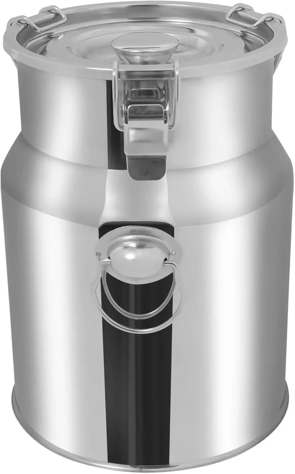 Mælkefad, 4L kapacitet, tætsluttende design,Sølv