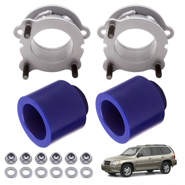 Lift Kit, Stål, 3,5 tommer Frontløft, 2,5 tommer Bagløft, Passer til GMC Envoy og Chevy Trailblazer, 32 tommer Maksimal Dækdiameter