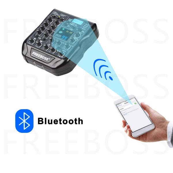 Äänimikseri, Bluetooth-yhteys, 99 DSP-efektiä,EU-pistoke