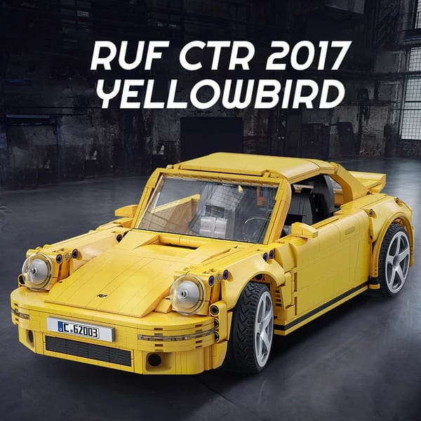 Teknisk Racerbil Model, 1515 Stykker, Miljøvenligt Materiale,med instruktion