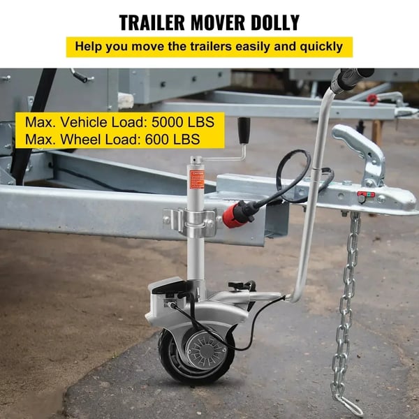 Elektrisk Jockeyhjul, 350W Motor, 2268 kg Belastningsevne,350W