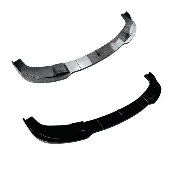 Front Bumper Lip Spoiler, Holdbar Konstruktion, Nem Installation,Glans Sort