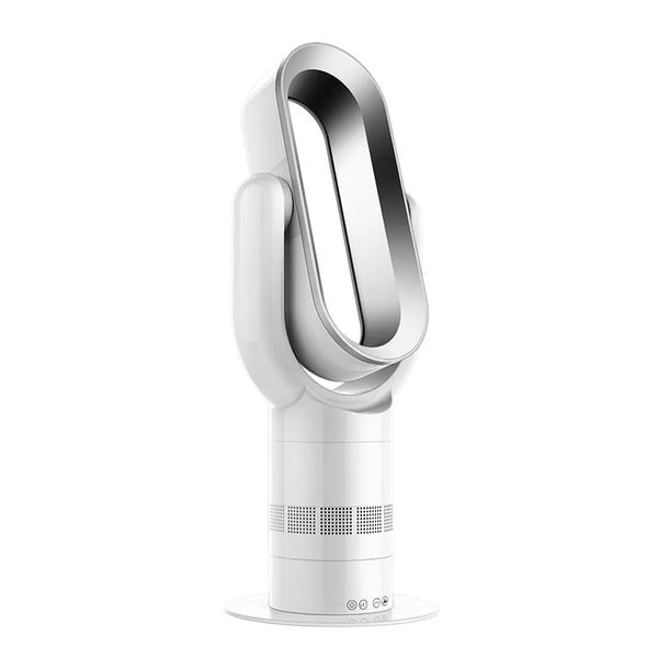Bladfri elektrisk ventilator, fjernbetjeningsfunktion, bladfri design, naturlig vind,EU, Frysende blå