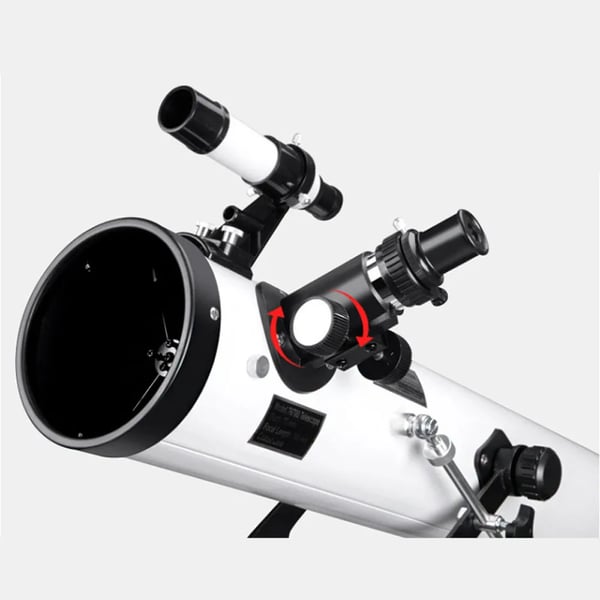 Reflektor Teleskop, 76mm Objektivlinse, 700mm Brændvidde,Med adapter