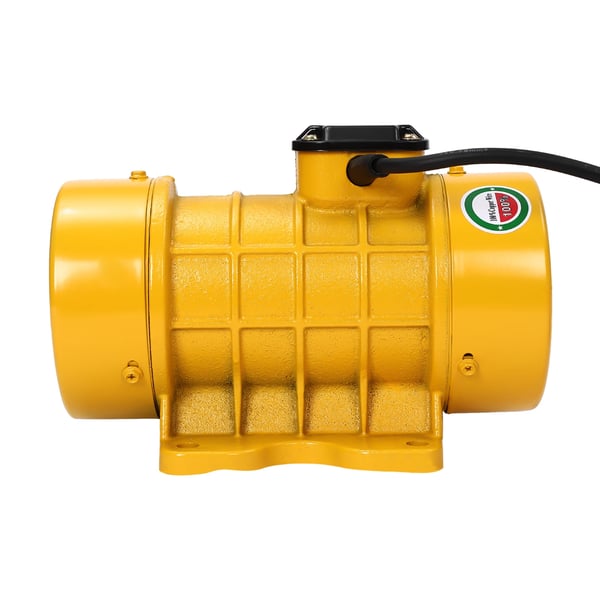 Vibrationsmotor, 250W effekt, 2840 RPM vibrationsfrekvens, støbejernshus, kompakt størrelse, letvægtsdesign
