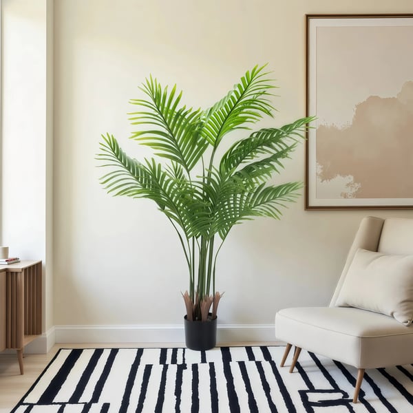 Kunstig Palmetræ, 130 cm Højde, Indendørs og Udendørs Dekoration,130cm(51in)