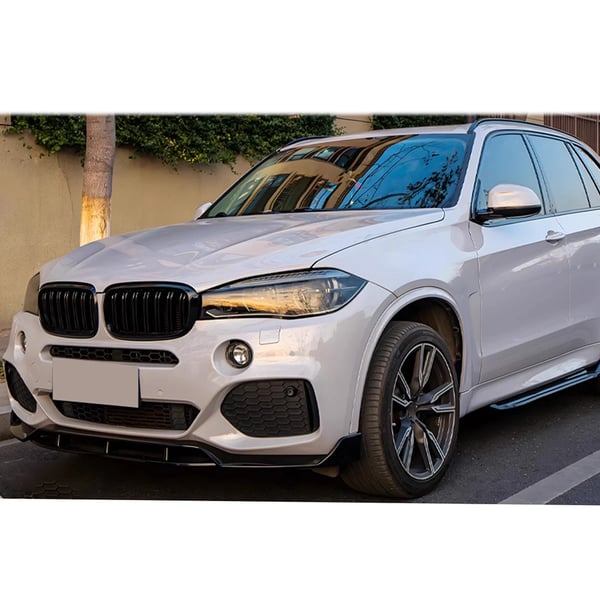 Front Spoiler Lip, Holdbar ABS Konstruktion, Passer til BMW X5 F15,Kulfiber Udseende