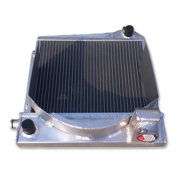 Radiator, Legeret Aluminium, 2 Række Design, Kompatibel med 1960-1967 Austin Healey, Direkte Erstatning, Forbedret Køleydelse