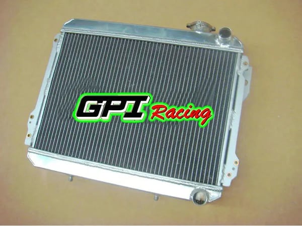 Radiator, Aluminium, 416H * 567B * T60mm, 324H * 488B * T38mm, 2 Rækker, Indløb/Udløb 32mm