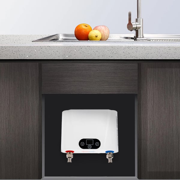 Elektrisk gennemstrømningsvandvarmer, hurtig opvarmning, berøringskontrolpanel, pladsbesparende design
