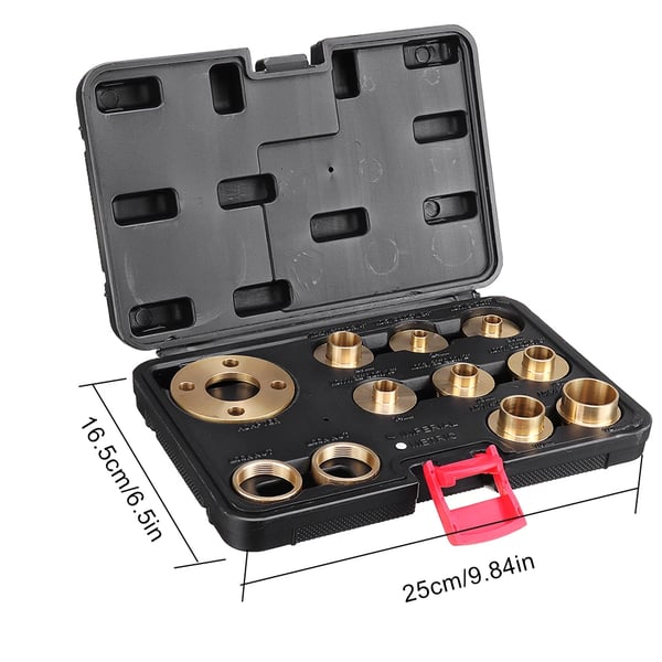 Træbearbejdningsfræser Bushing Guide, 11 Stykker, 10-30mm Kompatibilitet