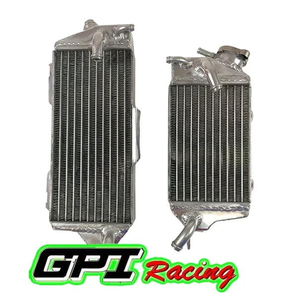 Radiator, Aluminium, Kompatibel med 1990-1991 KX125, Forbedret køleeffektivitet, TIG-svejset konstruktion, Skræddersyet pasform