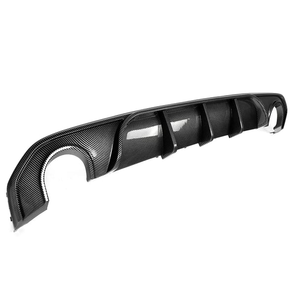 Bagdiffuser, Carbon Fiber Stil, Kompatibel med Luksus Sports Coupe,Kulfiberlook