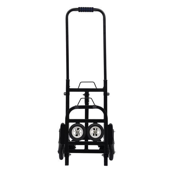 Trappeklatrer, Belastningsevne 150 kg, Sammenklappeligt design, 2 forhjul, 6 baghjul, Tykt stålramme