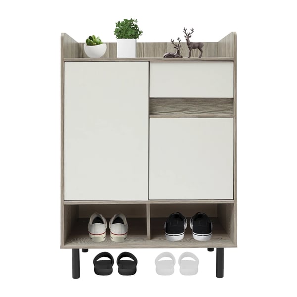 Sko Skab, Fritstående, Moderne Design,Hvid