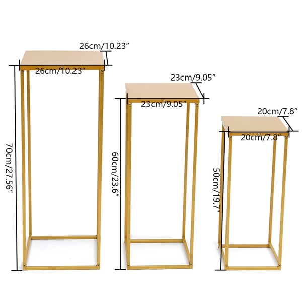 Metal Blomsterstand, Alsidig Dekorativt Design, Nem at Samle,Guld, M