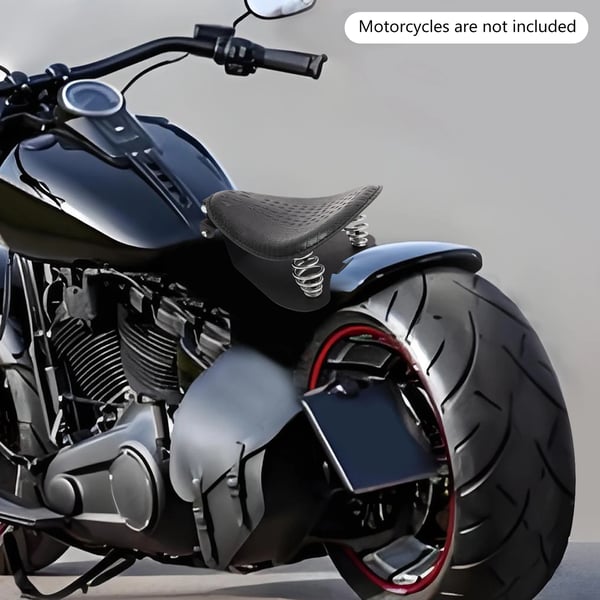 Motorcykelsædepude, Holdbart Design, Komfortabel Pasform,sort