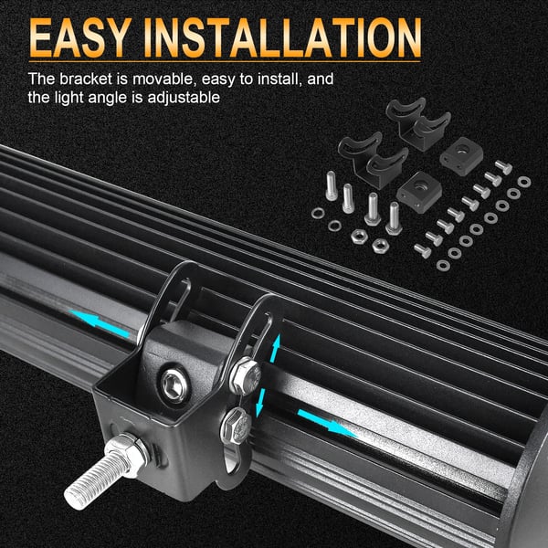 LED Lysbar, Kombineret Stråle, Universel Kompatibilitet,234w 2x18W Wire Kit