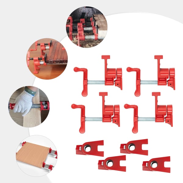 Rørklemme Sæt, Holdbart Gussejern, Ergonomisk Design,3-4tommer