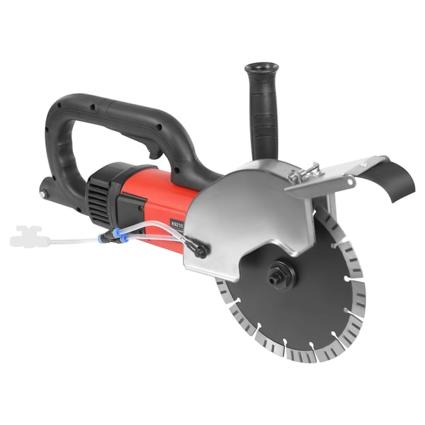Elektrisk Betonsav, 2700W Effekt, 7000RPM Hastighed, 68mm Skæredybde,Rød, EU