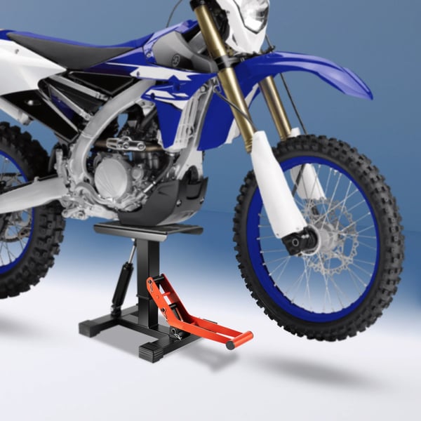 Motorcykellift, Justerbar Højde, Kraftig Konstruktion,Rød