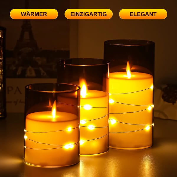 LED-ljus, fjärrkontroll, batteridrivna,MÖRKT GRÅ