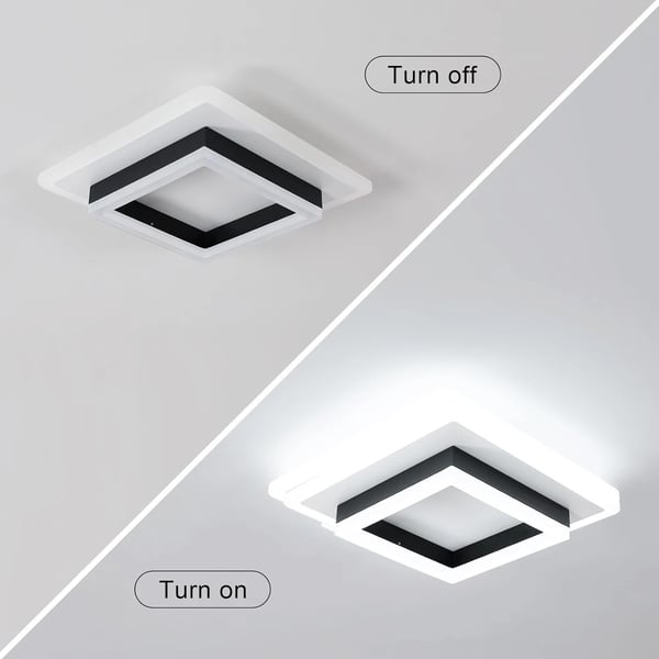LED Taklampa, Modern Design, Enkel Installation,VIT