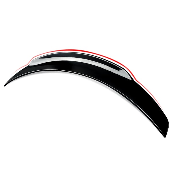 Bagagerums Spoiler, Høj Kvalitet ABS Plast, Passer til Mercedes Benz C205,Glans Sort