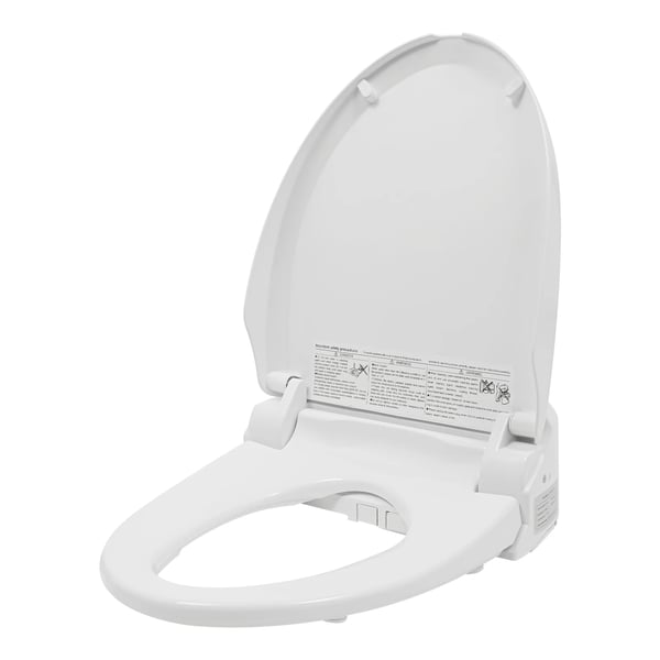 Bidet-wc-istuin, kaukosäädin, lämpötilan säätö,220V, EU Plug, VALKOINEN