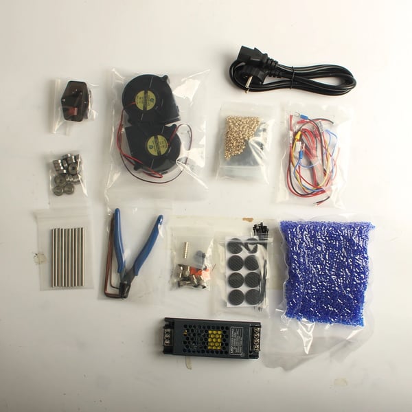 Filament Tørrebox, Gennemsigtigt Varmebestandigt Materiale, Tilpasselige Dimensioner, Kompatibel med de Fleste 3D-printere, Integreret Turbo Blæser