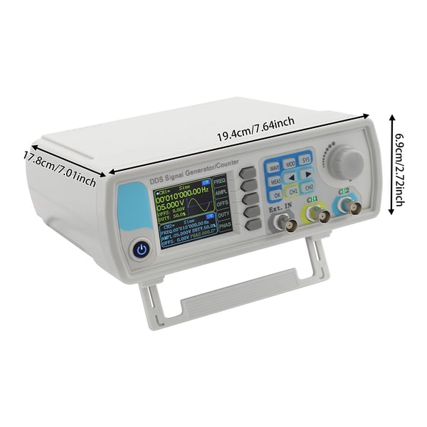 Signalgenerator, dual-kanal, 2,4 tommer LCD-display,HVID